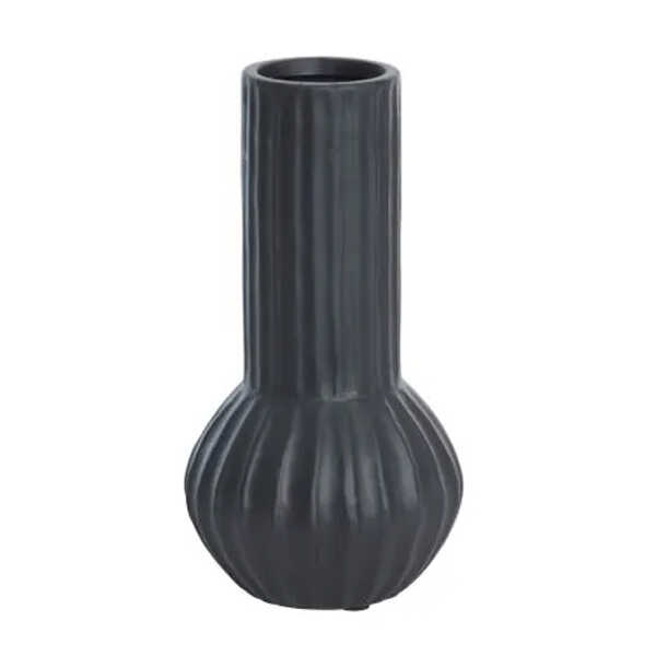 Vaas FEYO Ø14x26cm Keramiek - Zwart