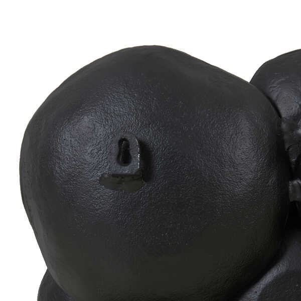 Wandornament LAMABO 53x10x43cm – Mat Zwart - Afbeelding 3