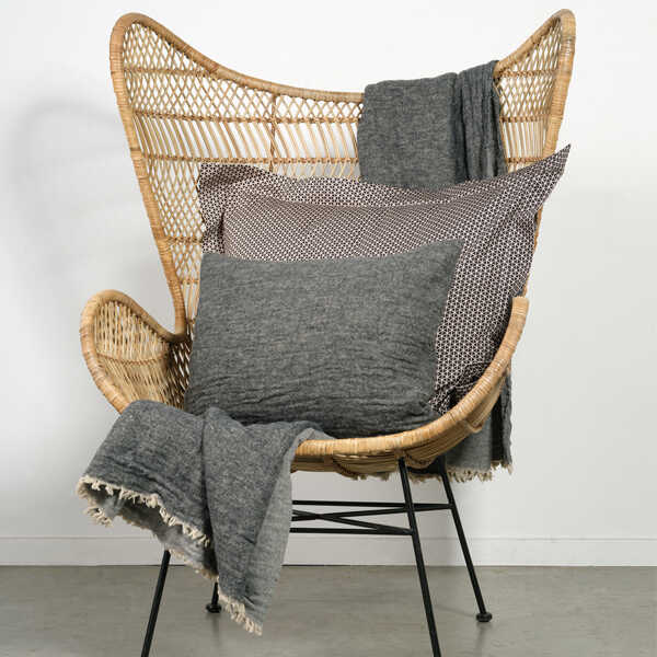 Vandyck HOME 81 Plaid 130x220cm - Anthracite - Afbeelding 2