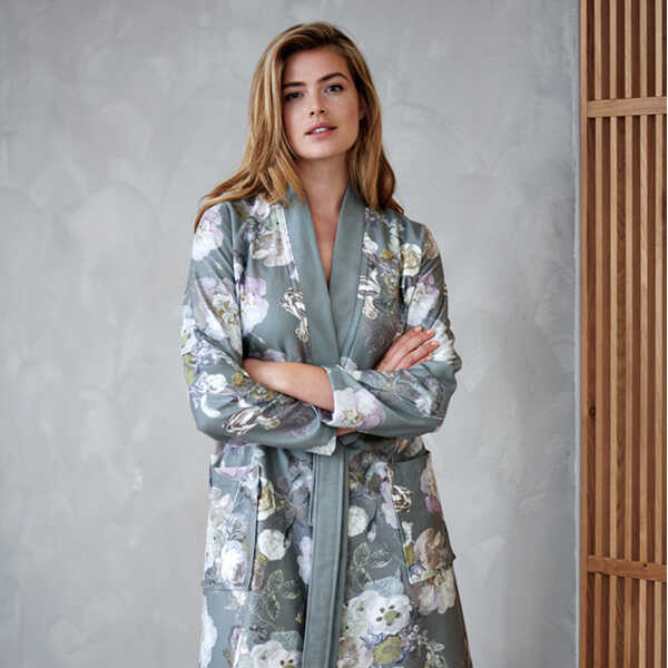 Vandyck Badjas ABBEY - Sage Green - Afbeelding 2