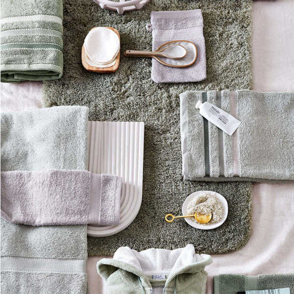 Vandyck PRESTIGE LINES Handdoek (60x110cm) - Pale Olive - Afbeelding 2