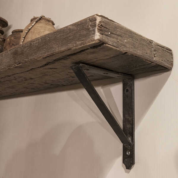 Wandplank Medium 100cm - Oud Hout - Afbeelding 2