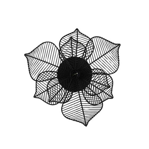 Wandlamp PAVAS Ø40x22cm - Mat Zwart