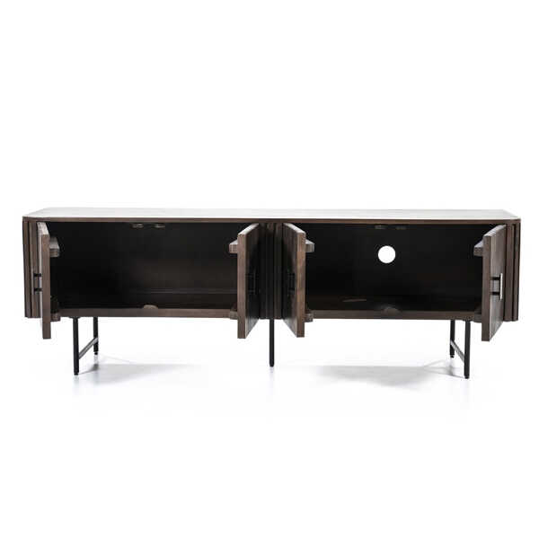 TV-meubel Remi 4-deurs 170cm - Bruin - Afbeelding 4