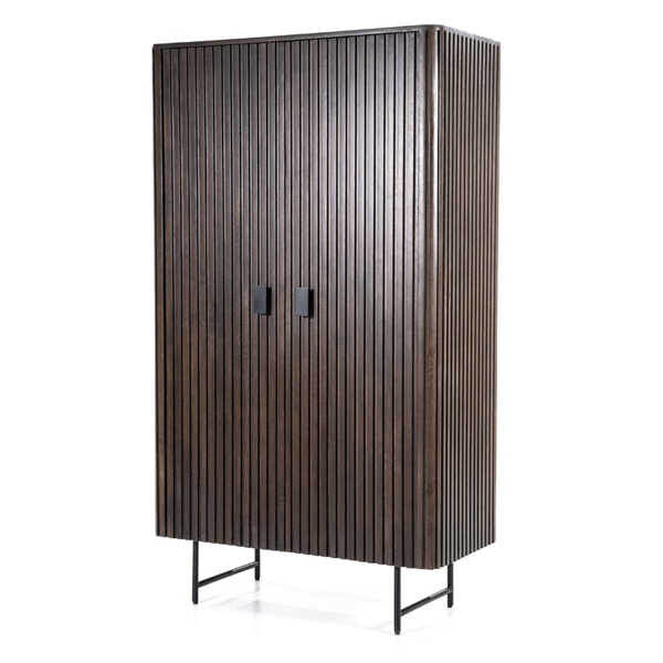 Kabinet Remi 2-deurs 96cm - Bruin - Afbeelding 6