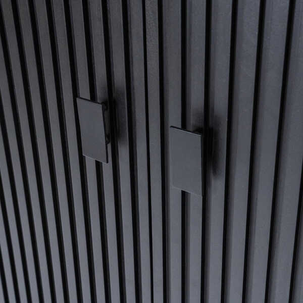 Kabinet Remi 2-deurs 96cm - Zwart - Afbeelding 3