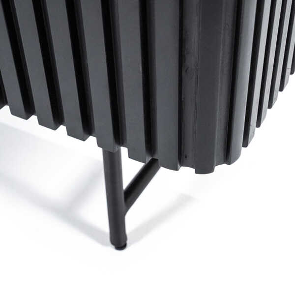 Kabinet Remi 2-deurs 96cm - Zwart - Afbeelding 4