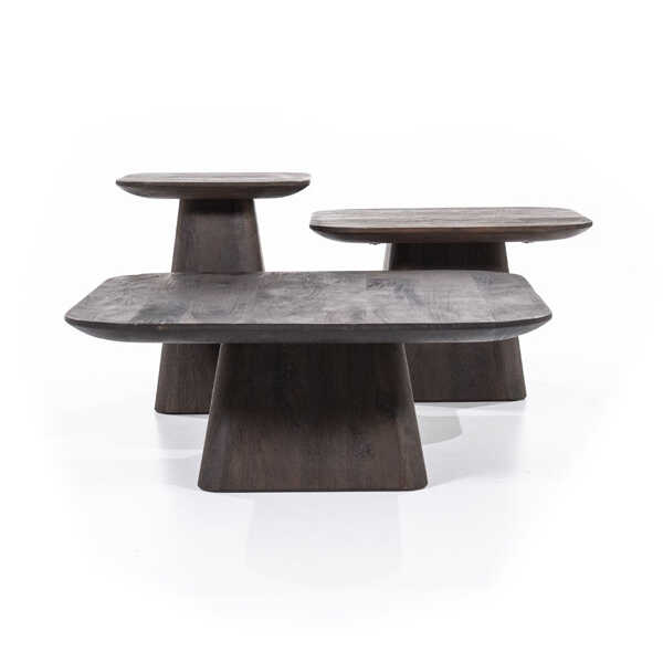 Bijzettafel Aron Vierkant 60x60cm - Bruin - Afbeelding 3