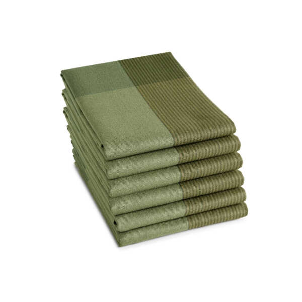 DDDDD Theedoek Blend 60x65cm - Olive Green
