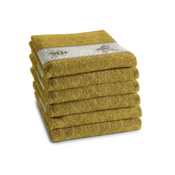 DDDDD Keukendoek Bees 50x55cm - Yellow