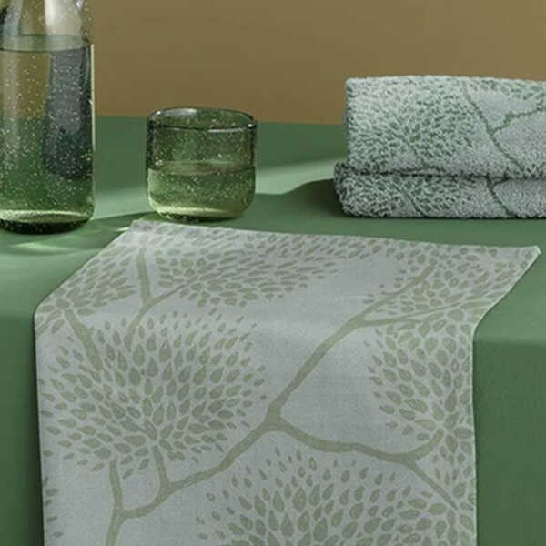 DDDDD Keukendoek Trees 50x55cm - Green - Afbeelding 3