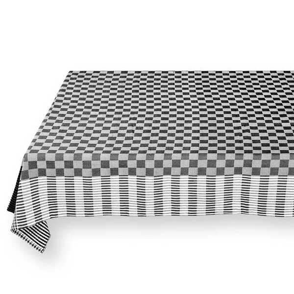 vtwonen Tafelkleed 150x250cm - Zwart Wit - Afbeelding 3