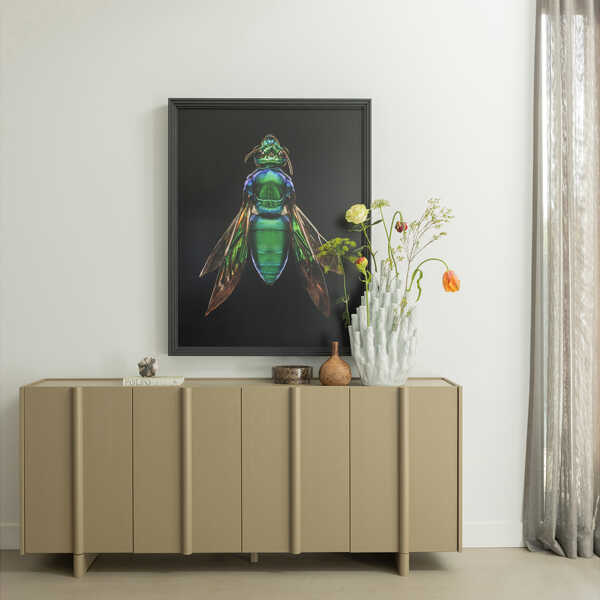 WOOOD Dressoir Basu 200cm - Grenen Mud - Afbeelding 6