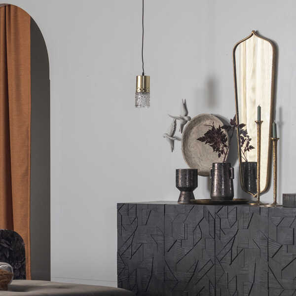 BePureHome Hanglamp Sprinkle Glas – Antique Brass OP=OP - Afbeelding 2