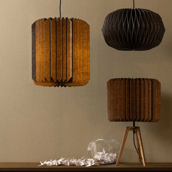 BePureHome Hanglamp Globe Papier – Naturel Zwart - Afbeelding 3