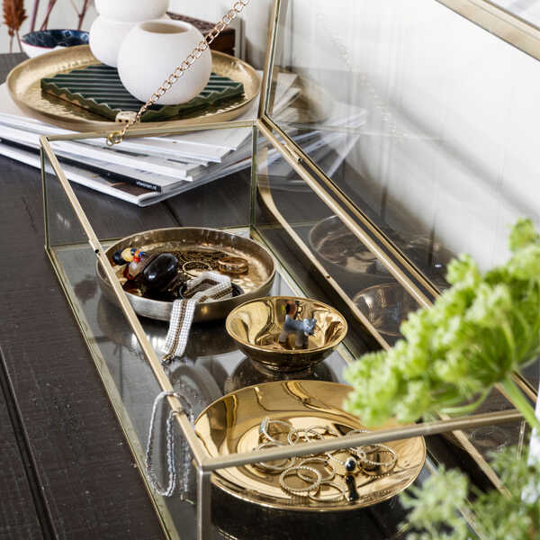 vtwonen Bord Ø12cm Metaal - Goud - Afbeelding 2