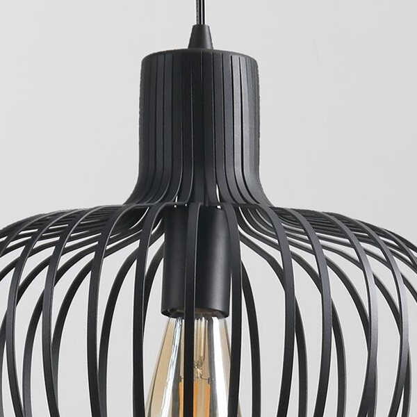 Hanglamp Arraffone 3-lichts Rond - Zwart - Afbeelding 3