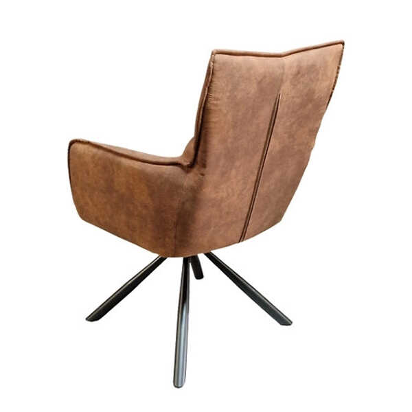 Eetkamerstoel Karlijn Cowboy - Cognac - Afbeelding 2