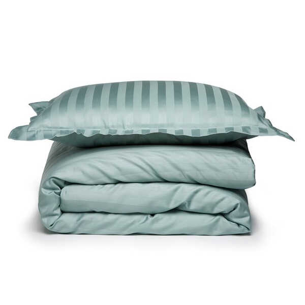 Cinderella Dekbedovertrek Damai Linea Satijn - Green Mist - OP=OP - Afbeelding 5