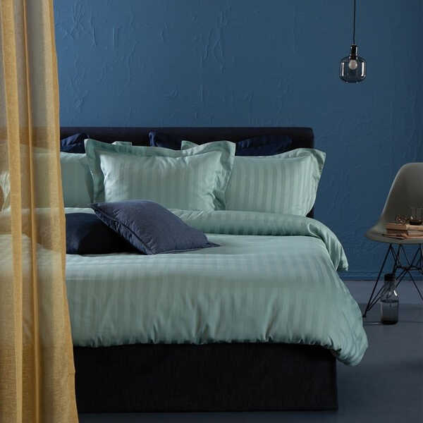 Cinderella Dekbedovertrek Damai Linea Satijn - Green Mist - OP=OP - Afbeelding 4