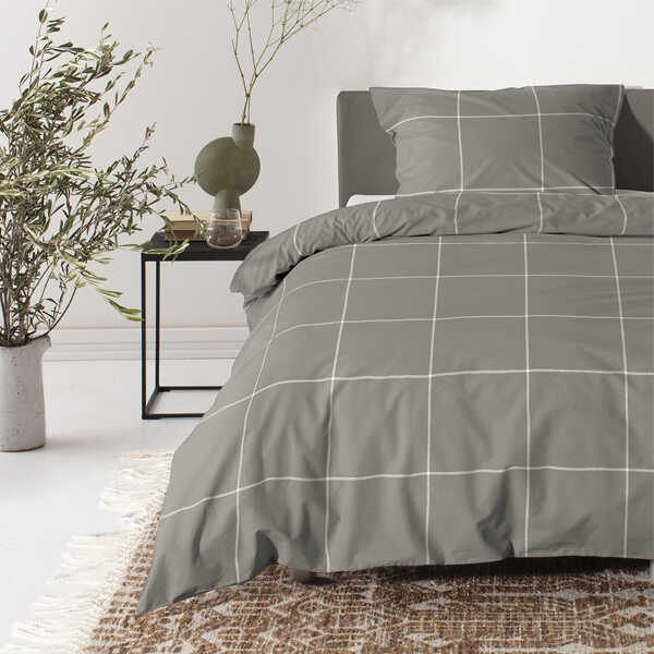 Cinderella Dekbedovertrek Robyn Satijn - Taupe - Afbeelding 4