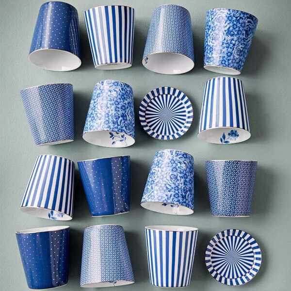 Pip Studio Royal Tiles Mok & Theetip - Blauw - Afbeelding 2