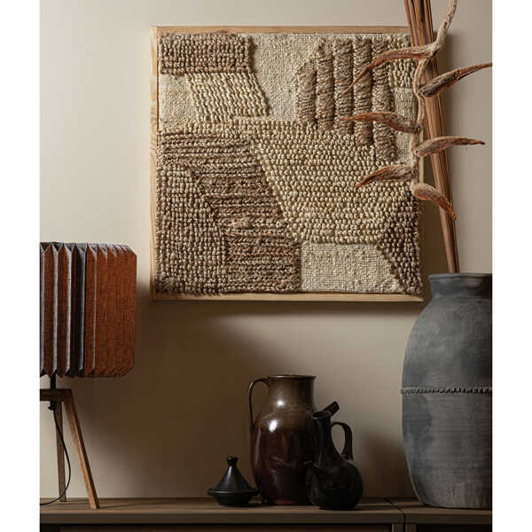 BePureHome Wanddecoratie Speck 60x60cm - Multicolor - Afbeelding 2