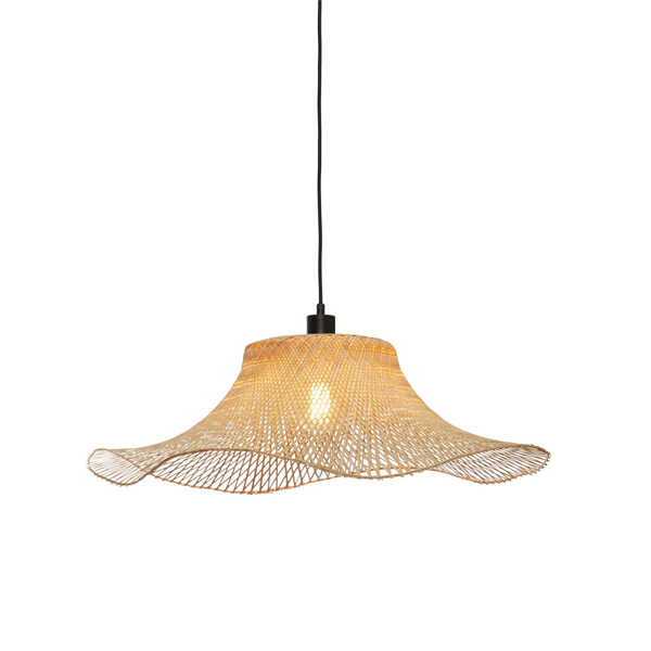 Hanglamp Ibiza Wavy Ø65x20cm Bamboe - Naturel