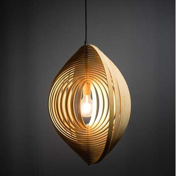 ETH Hanglamp Woody Ø59cm - Naturel - Afbeelding 5