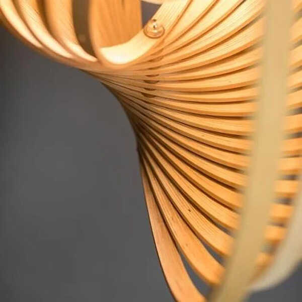 ETH Hanglamp Woody Ø59cm - Naturel - Afbeelding 6