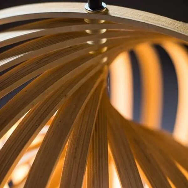 ETH Hanglamp Woody Ø59cm - Naturel - Afbeelding 2