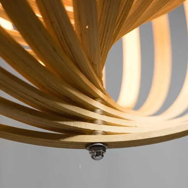 ETH Hanglamp Woody Ø59cm - Naturel - Afbeelding 7