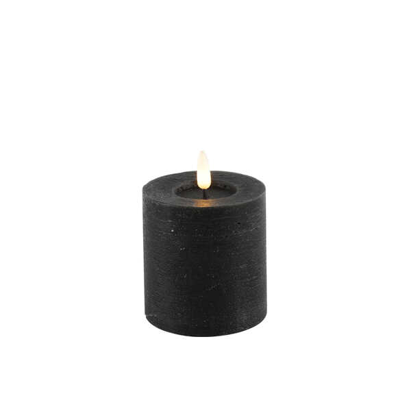 Stompkaars Lyon Ø7,5x8cm LED - Zwart