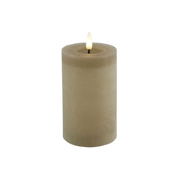 Stompkaars Lyon Ø7,5x12,5cm LED - Beige
