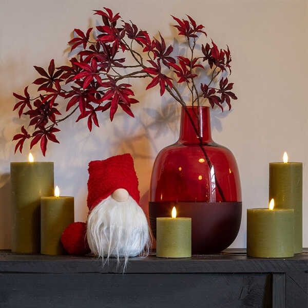 Stompkaars Lyon Ø7,5x8cm LED - Lichtgroen - Afbeelding 2