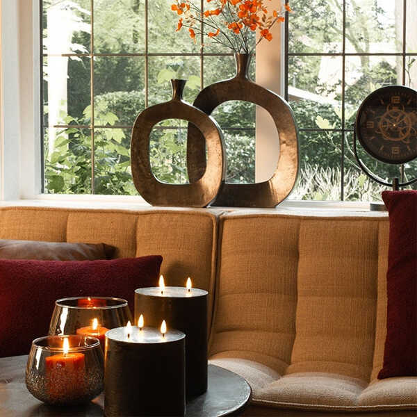 Stompkaars Lyon Ø15x17,5cm LED - Zwart - Afbeelding 2