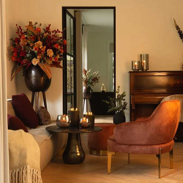 Stompkaars Lyon Ø15x17,5cm LED - Zwart - Afbeelding 3