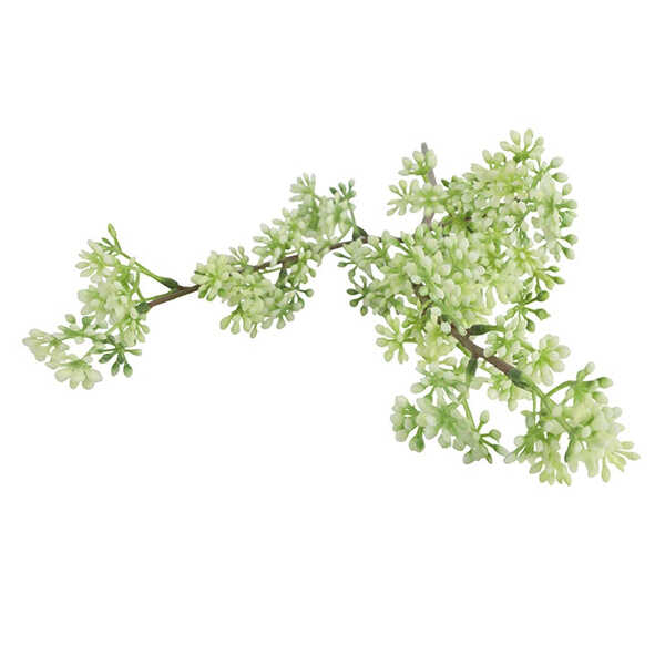 Kunsttak Prunus 65cm - Wit - Afbeelding 3