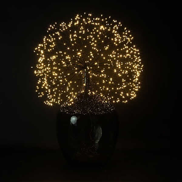 Kerstverlichting Apollo LED Ø50cm - Zwart - Afbeelding 2