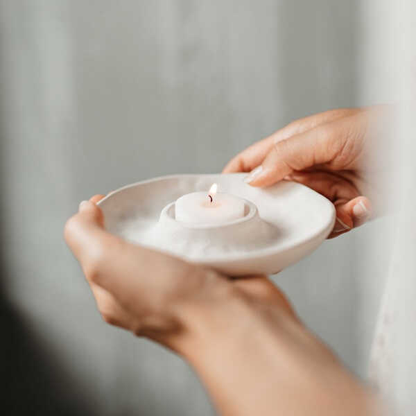 Leeff Theelichthouder Twan - Wit - Afbeelding 2