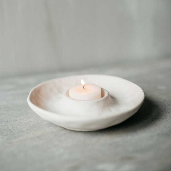 Leeff Theelichthouder Twan - Wit - Afbeelding 3