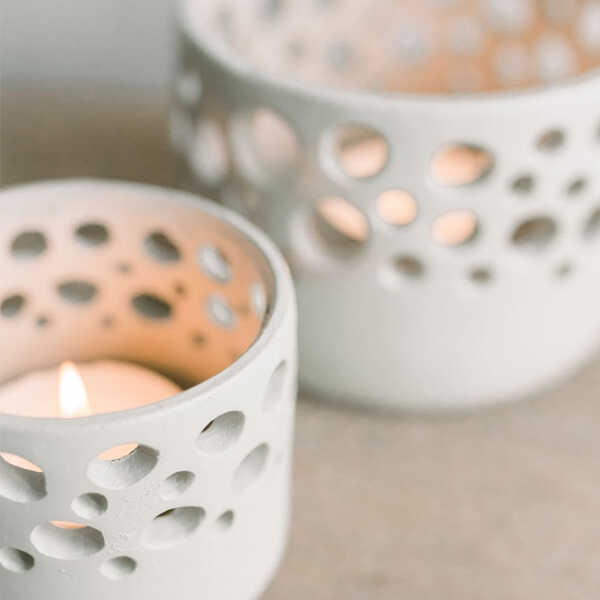 Leeff Theelichthouder Timor S - Naturel - Afbeelding 2