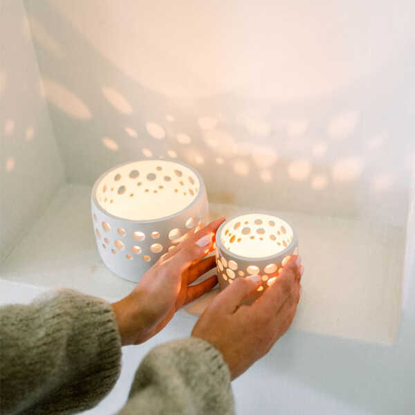 Leeff Theelichthouder Timor L - Naturel - Afbeelding 5