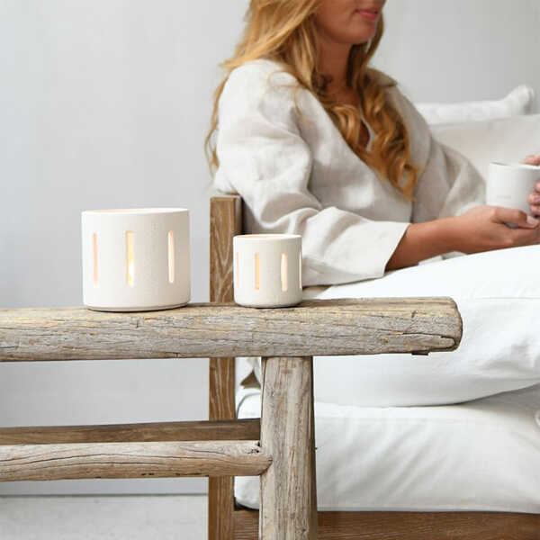 Leeff Theelichthouder Tess S - Wit - Afbeelding 3
