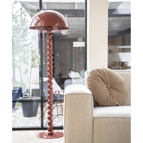 Vloerlamp Loux 150cm – Coral Red - Afbeelding 2
