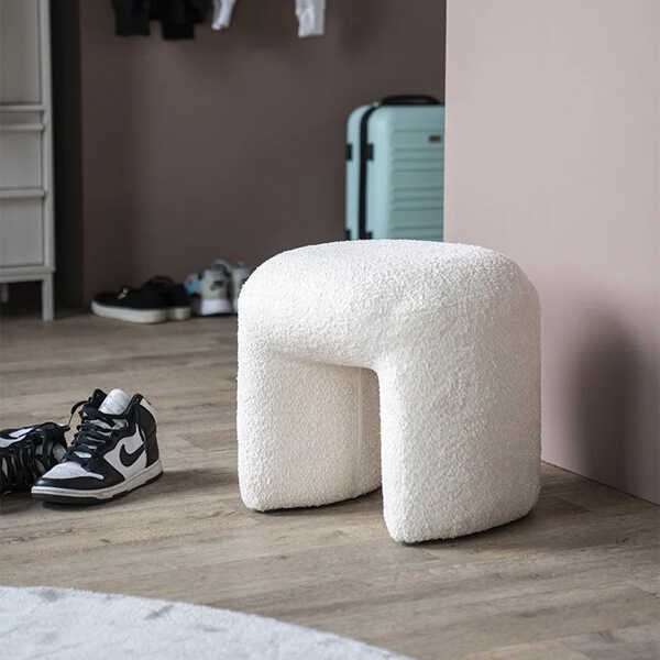 Hocker Sahi - Beige - Afbeelding 5