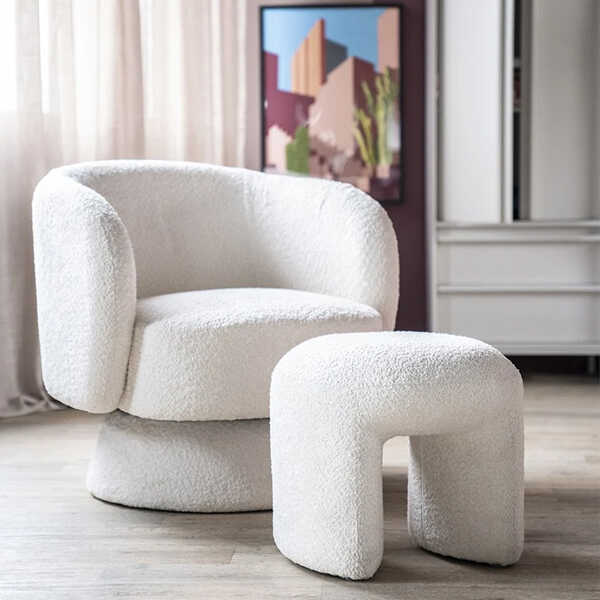 Hocker Sahi - Beige - Afbeelding 3