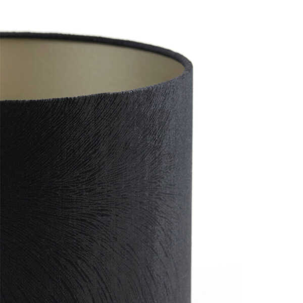 Lampenkap LUBIS Cilinder Ø25x18cm - Zwart - Afbeelding 2