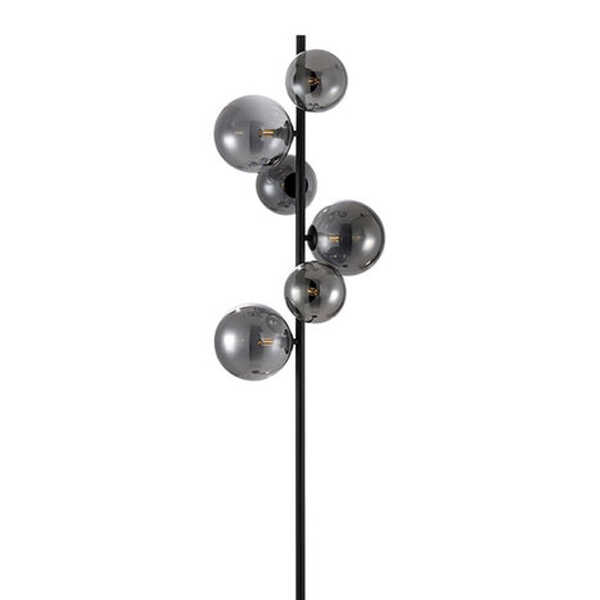 Vloerlamp Calcio 6-lichts 170cm - Smoke Glas Zwart - Afbeelding 3