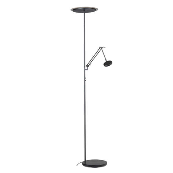 Vloerlamp Milan Uplight LED 185cm - Black Nikkel - Afbeelding 6